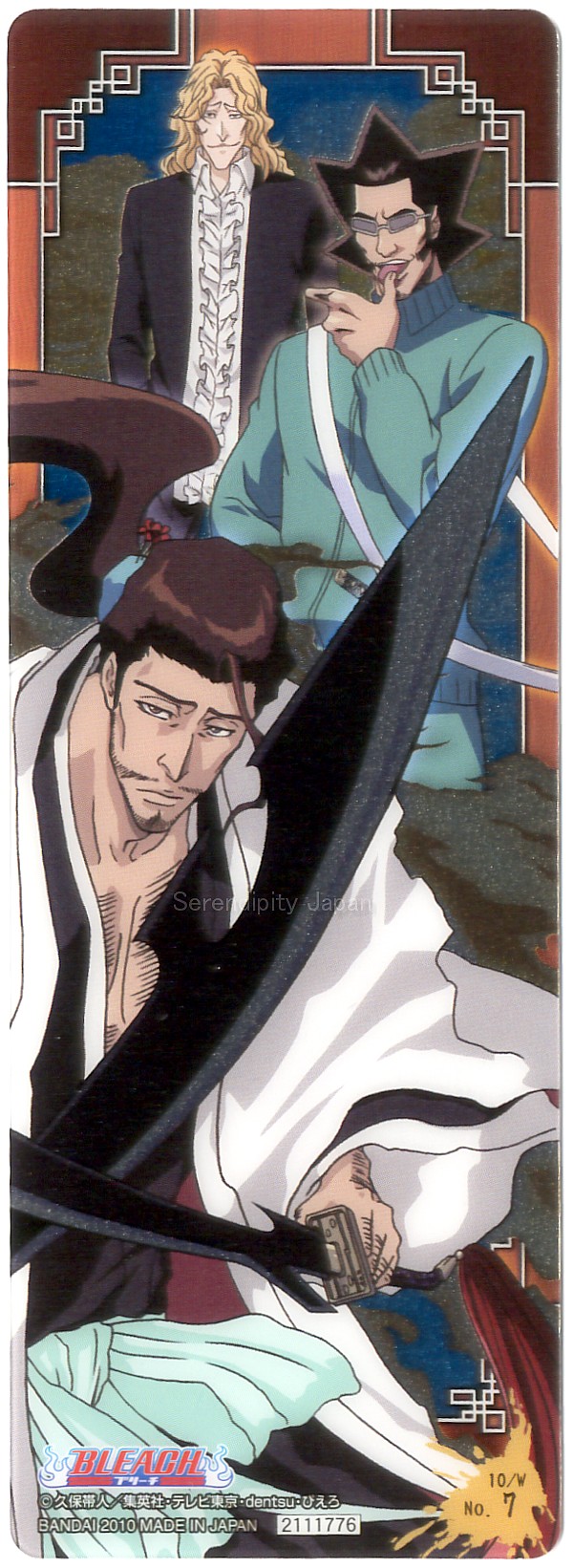 BLEACH Anime Shunsui Love Rojuro Bookmark Metallic 14th eBay